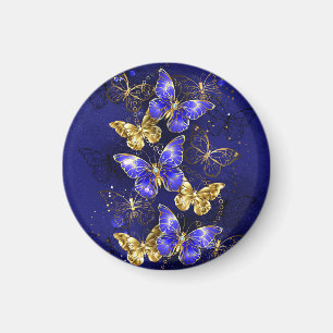 Zusammensetzung mit Sapphire-Schmetterlingen Magnet