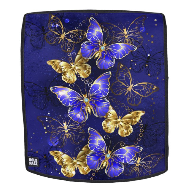 Zusammensetzung mit Sapphire-Schmetterlingen Rucksack (Abnehmbare Front)