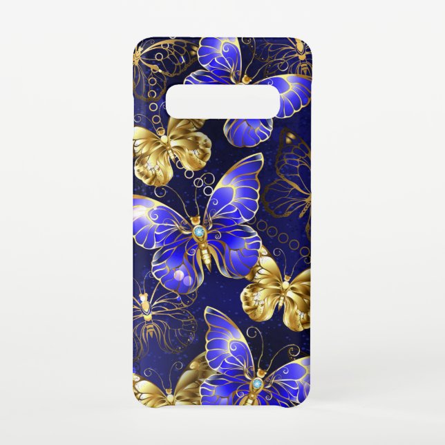 Zusammensetzung mit Sapphire-Schmetterlingen Samsung Galaxy Hülle (Rückseite)