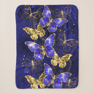 Zusammensetzung mit Sapphire-Schmetterlingen Sherpadecke