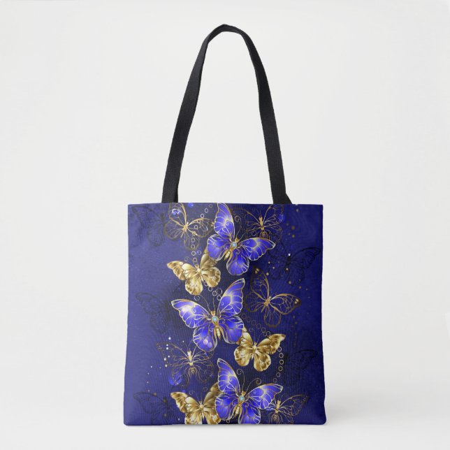 Zusammensetzung mit Sapphire-Schmetterlingen Tasche (Vorderseite)