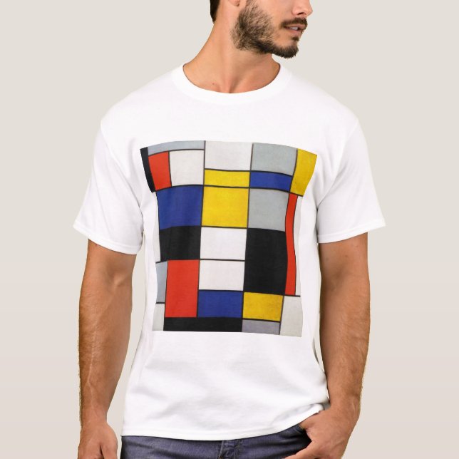 Zusammensetzung, Mondrian T-Shirt (Vorderseite)