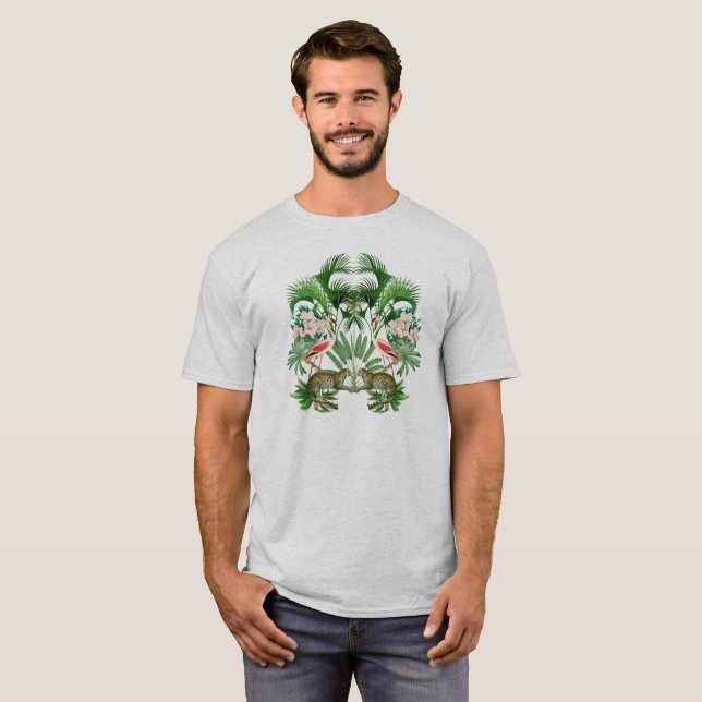 Zusammensetzung niedlicher tropischer Tiere 2 T -  T-Shirt (Vorne ganz)
