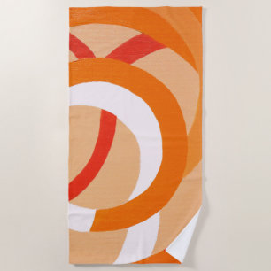 Zusammensetzung Nr. 43 - Orangefarbenes Monochrom Strandtuch