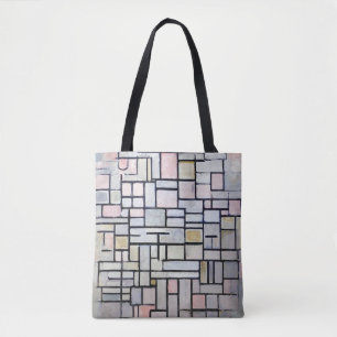 Zusammensetzung Rosa und Grau, Mondrian Tasche