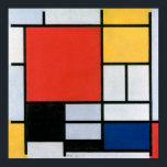 Zusammensetzung Rot, Gelb, Blau, Schwarz | Mondria Poster<br><div class="desc">Die Komposition mit Rot,  Gelb,  Blau und Schwarz ist ein Gemälde von Piet Mondriaan aus dem Jahr 1921.</div>