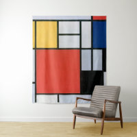 Zusammensetzung Rot, Gelb, Blau, Schwarz | Mondria