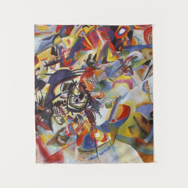 Zusammensetzung VII Wassily Kandinsky Wandteppich (Vorderseite)