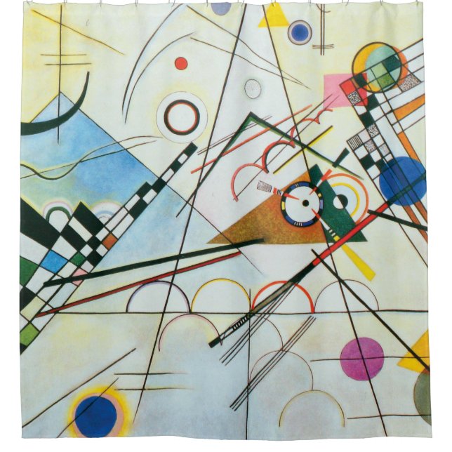 Zusammensetzung VIII durch Wassily Kandinsky Duschvorhang (Vorderseite)