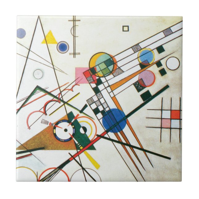 Zusammensetzung VIII von Wassily Kandinsky Fliese (Vorderseite)