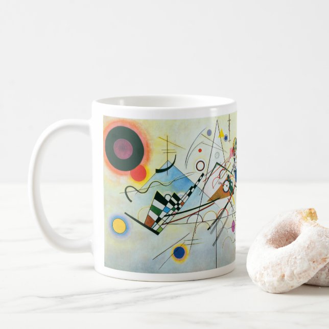 Zusammensetzung VIII von Wassily Kandinsky Kaffeetasse (Mit Donut)