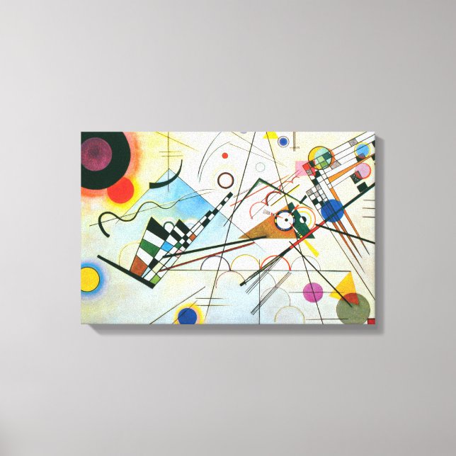 Zusammensetzung VIII von Wassily Kandinsky Leinwanddruck (Vorderseite)