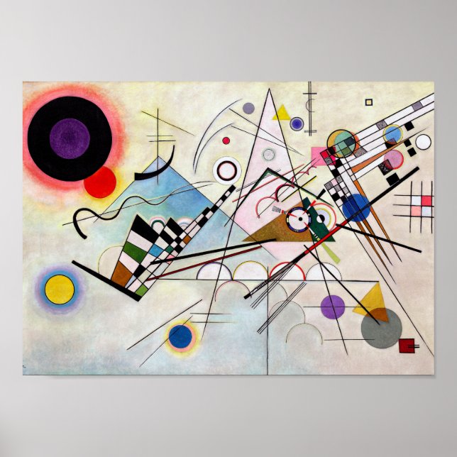 Zusammensetzung VIII, Wassily Kandinsky Poster (Vorne)