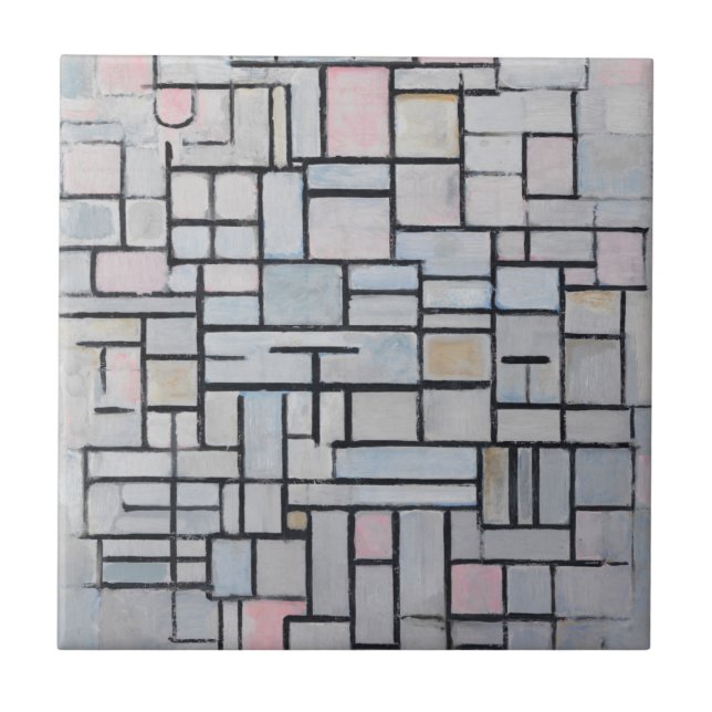 Zusammensetzung von Piet Mondrian Nr. IV 1914 Fliese (Vorderseite)
