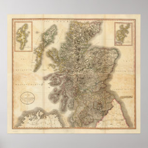 Zusammensetzung von Schottland Poster