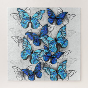 Zusammensetzung von White und Blue Butterflies