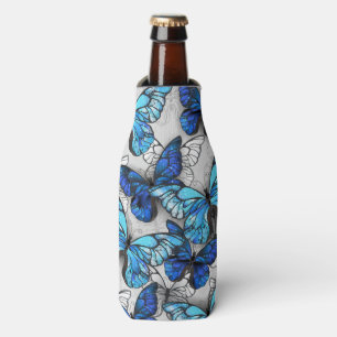 Zusammensetzung von White und Blue Butterflies Flaschenkühler