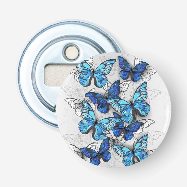 Zusammensetzung von White und Blue Butterflies Flaschenöffner (Vorderseite)