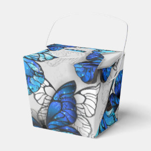 Zusammensetzung von White und Blue Butterflies Geschenkschachtel
