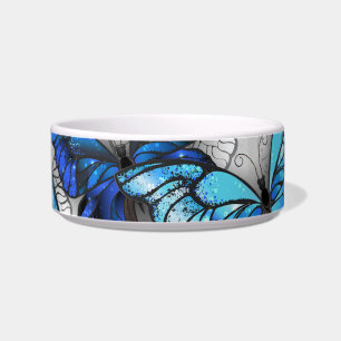 Zusammensetzung von White und Blue Butterflies Napf