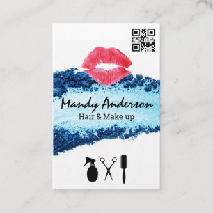 zusammenstellen Kiss Stain Haargeräte QR-Cod Visitenkarte