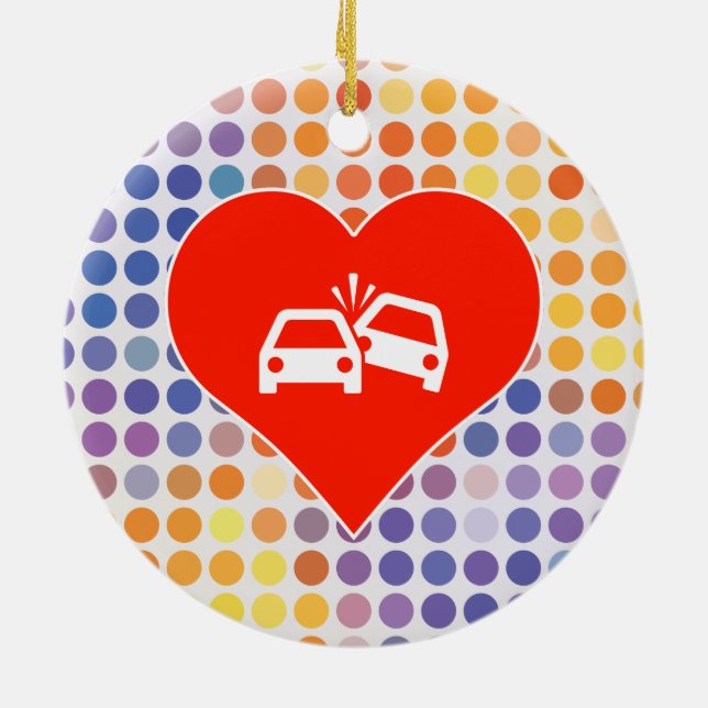 Zusammenstoß-Fan Keramikornament (Hinten)