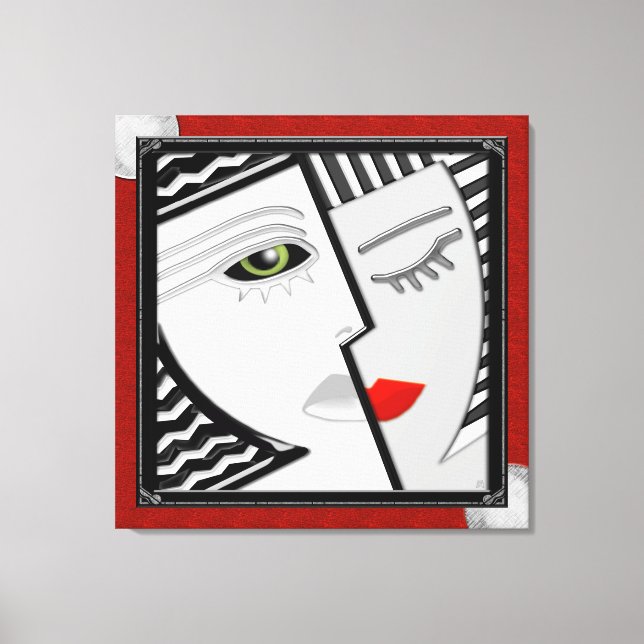 Zusammentreffen Leinwanddruck (Vorderseite)