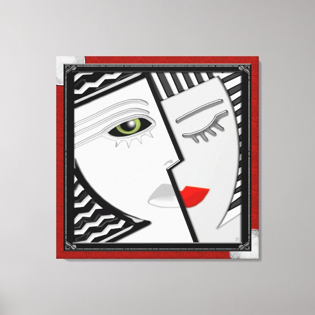 Zusammentreffen Leinwanddruck (Vorderseite)