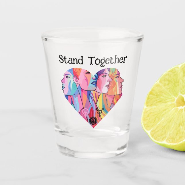 Zusammentreffen Schnapsglas (Vorderseite)