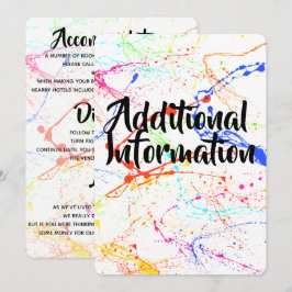 Zusätzliche Informationskarte Einladung