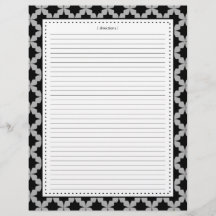 Zusätzliche schwarze Retro-Star-Seiten