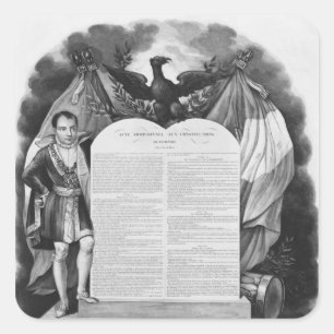 Zusätzlicher Rechtsakt vom 22. April 1815 Quadratischer Aufkleber