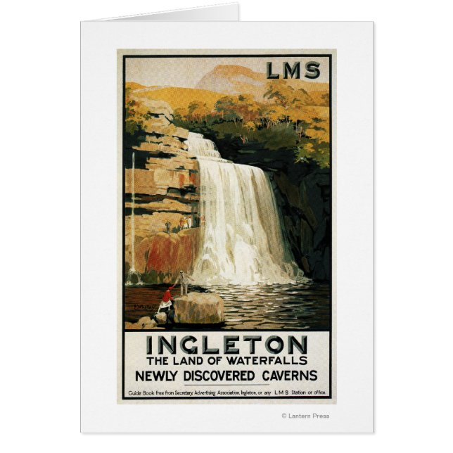 Zuschauer klettern auf dem Poster der Wasserfall-E (Vorne)