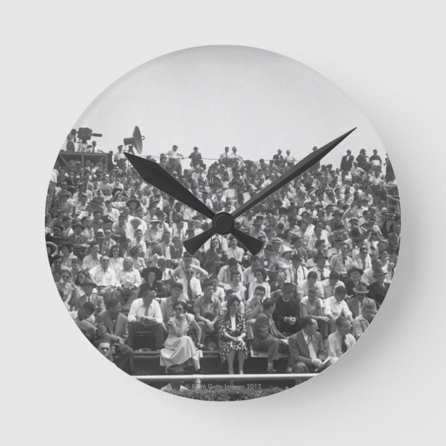 Zuschauer Runde Wanduhr (Vorderseite)