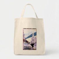 Zuschauer schauen Skier Poster