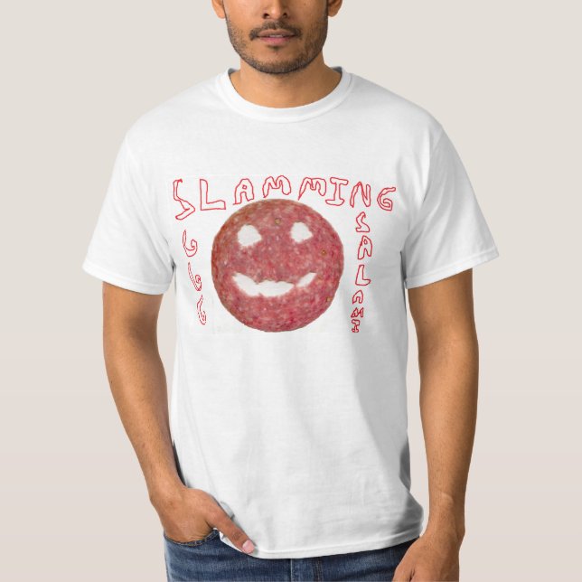 Zuschlagen des Salami-Shirts T-Shirt (Vorderseite)