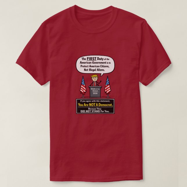 Zustand der Union 2026 T-Shirt (Design vorne)