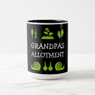 Zuteilung Gartenarbeit Zweifarbige Tasse