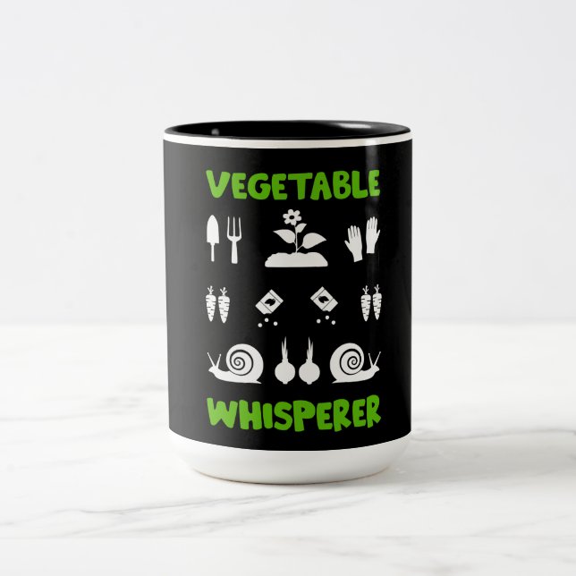 Zuteilung Gartenarbeit Zweifarbige Tasse (Mittel)