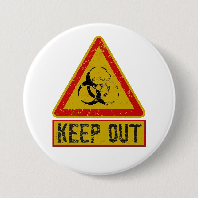 Zutritt verboten button (Vorderseite)