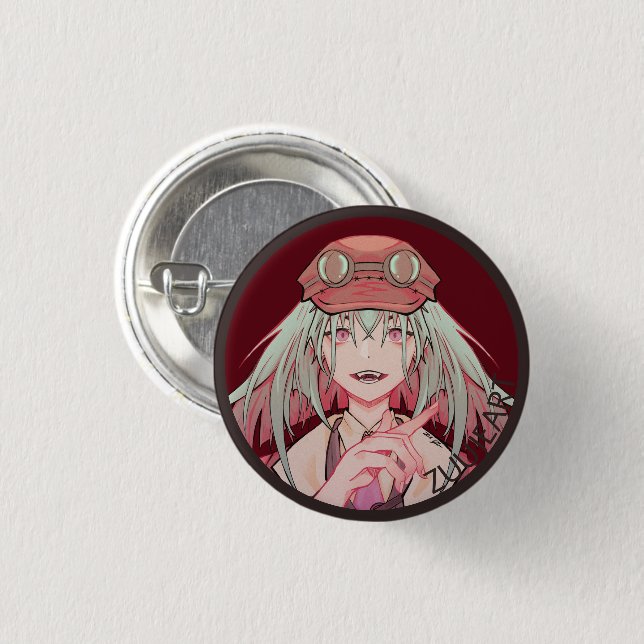 Zuuje Art anime v Tuber Ronde Button 7,6 Cm (Vorne & Hinten)