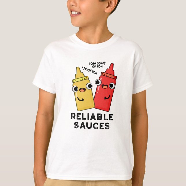 Zuverlässige Sauces Funny Food Puff T-Shirt (Vorderseite)
