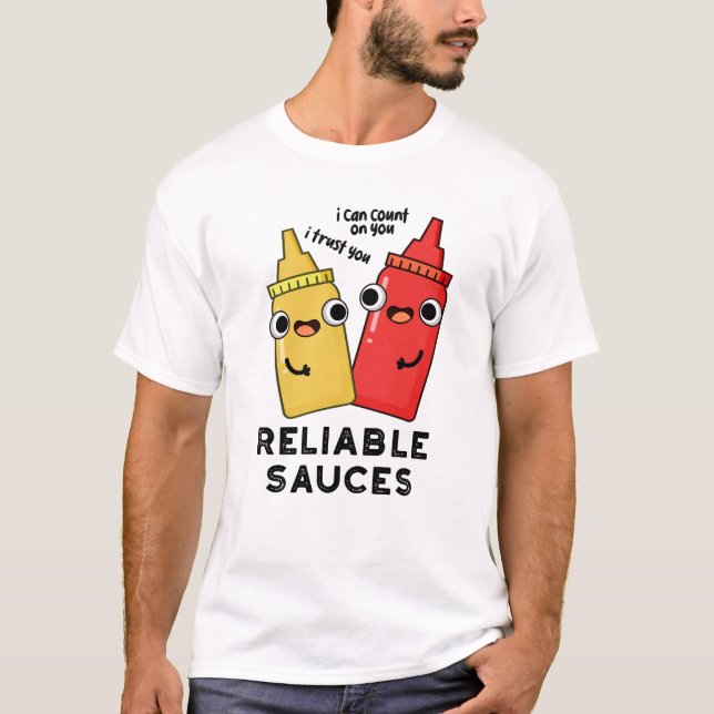 Zuverlässige Sauces Funny Food Puff T-Shirt (Vorderseite)