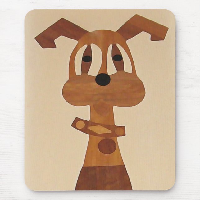 ZV-, niedliches funky Hundmousepad Mousepad (Vorne)