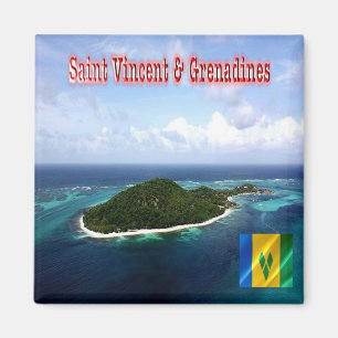 zVC008 SAN VINCENT und GRENADINE, Kühlschrank Magnet
