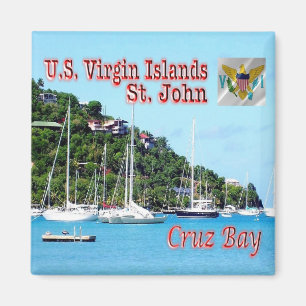 zVI009 SAINT JOHN Cruz Bay, Jungfrau Islands, Kühl Magnet
