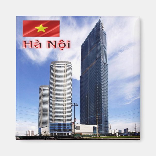 zVN010 HANOI, Vietnam, Sehenswürdigkeit Tower, Küh Magnet (Vorne)