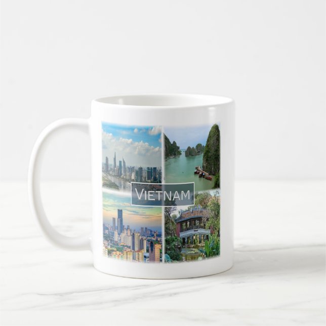 zVN012 VIETNAM, Mosaik, Asien, Kaffeetasse (Links)