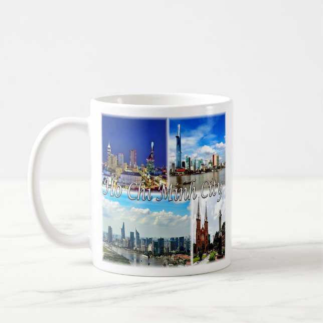 zVN013 HO CHI MINH City SAIGON, Mosaik, Kaffeetasse (Links)