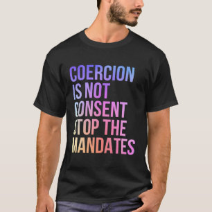 Zwang ist nicht einverstanden, die Daten für Anti- T-Shirt